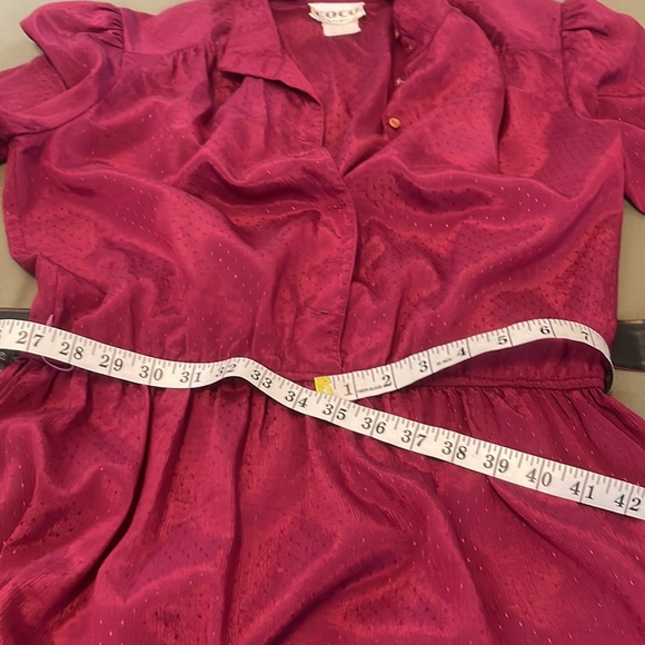 COCO of CALIFORNIA. Vintage long sleeve, buttons in front  sz 10” WOMENS DRESS - Picture 14 of 16